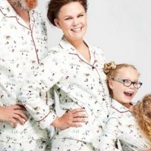 *HEARTH & HAND* NWT Ski Scene Cotton Flannel Pajama Top